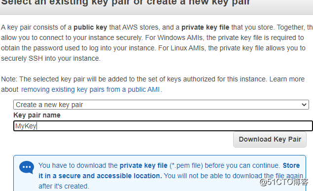 AWS Key Pair 和EC2