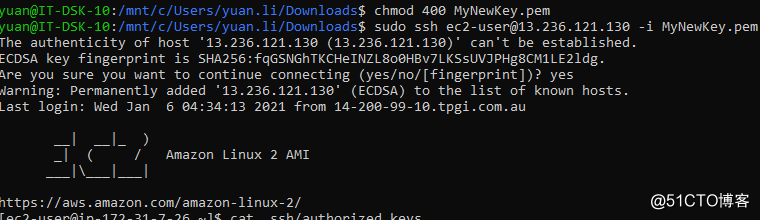 AWS Key Pair 和EC2