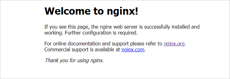 Nginx默认页面