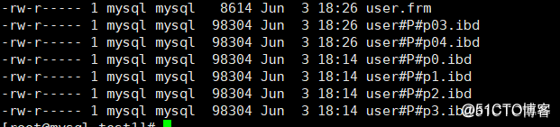 MySQL分区分表