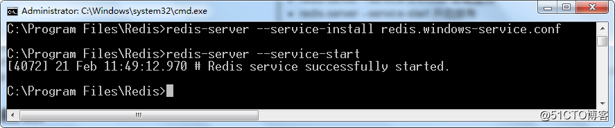 Windows7设置Redis开机自启动