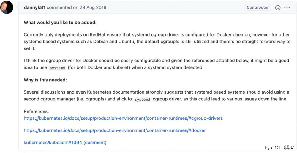 k8s关于支持的cgroup driver问题-systemd