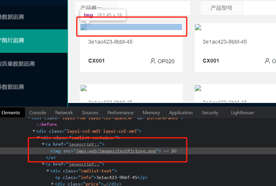 检查元素正常，但是图片请求404
