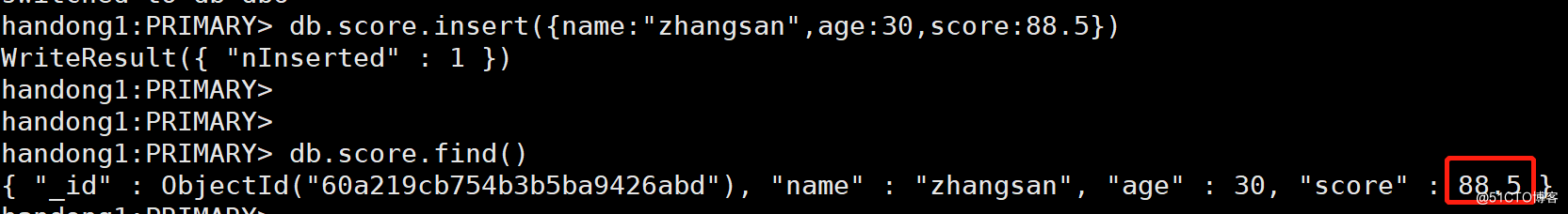 MongoDB数据类型