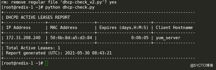 解析linux-dhcp服务器IP分配情况python脚本