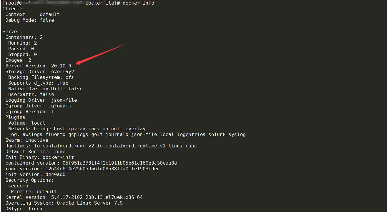 docker info