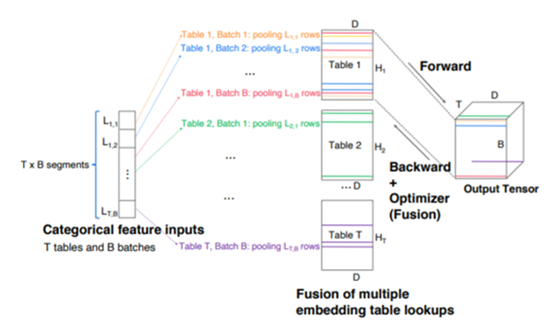Facebook embedding_lookup fusion